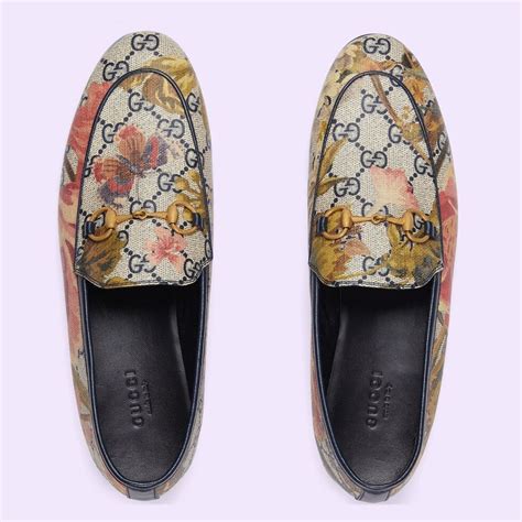 gucci jordaan flora loafer|gucci jordaan velvet loafer.